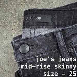 Joe's Mid Rise Skinny Jeans Premium Denim - 25